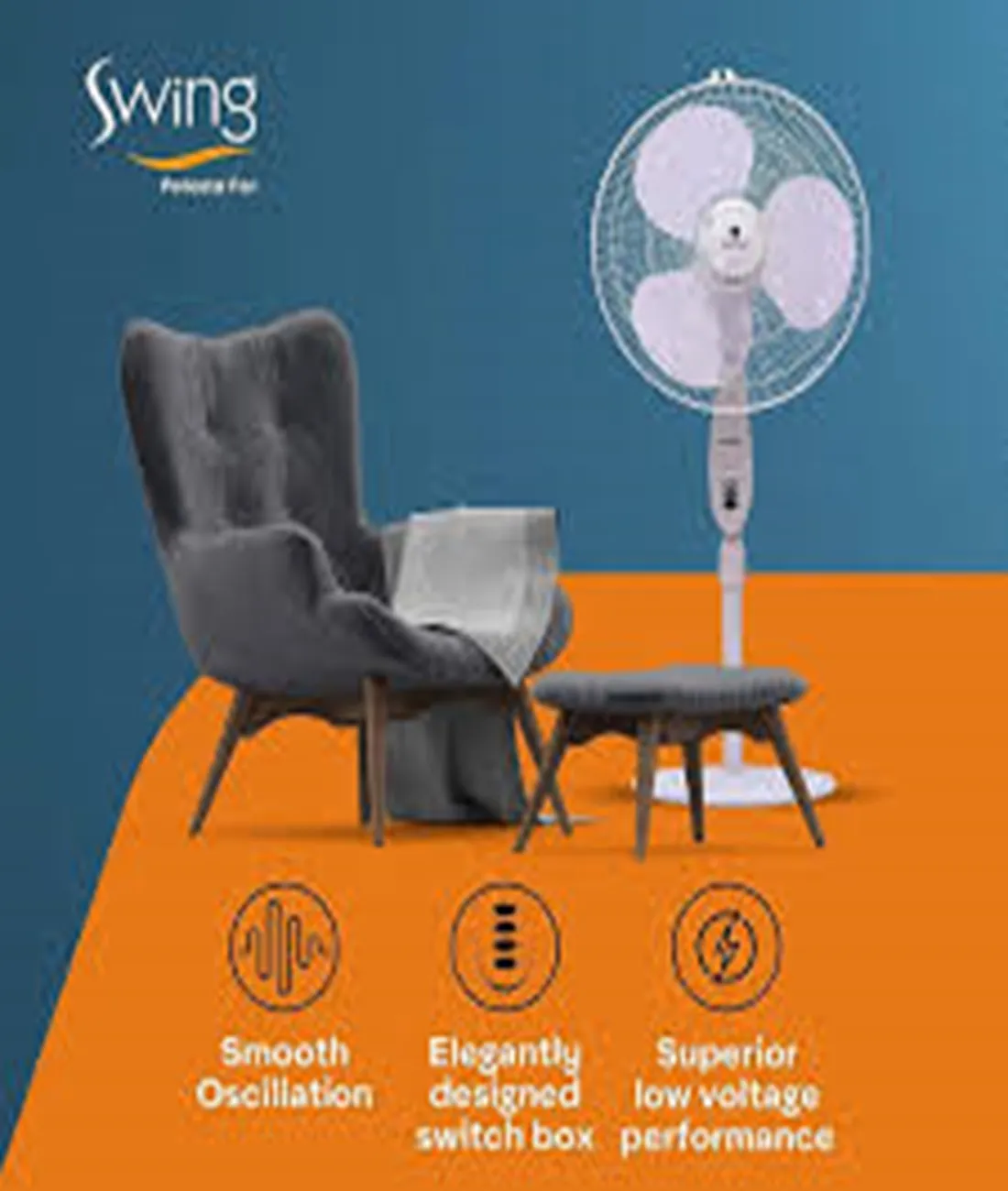 Swing Pedestal Fan-Havells